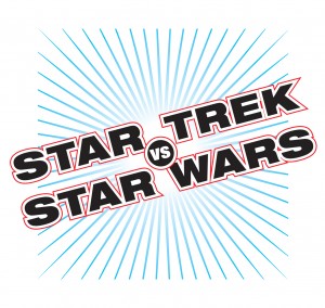 Star Trek vs. Star Wars! Official logo! By Gary Hoare!