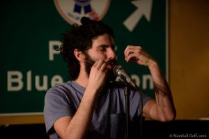 Joshua Elbaum performs at the 2016 BPS Team Selection Slams. Photo by Marshall Goff.